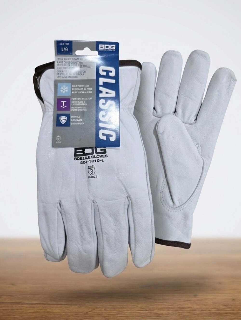 NWT BDG Bob Dale Gloves Insulated Grain Goatskin Driver Work Gloves Large